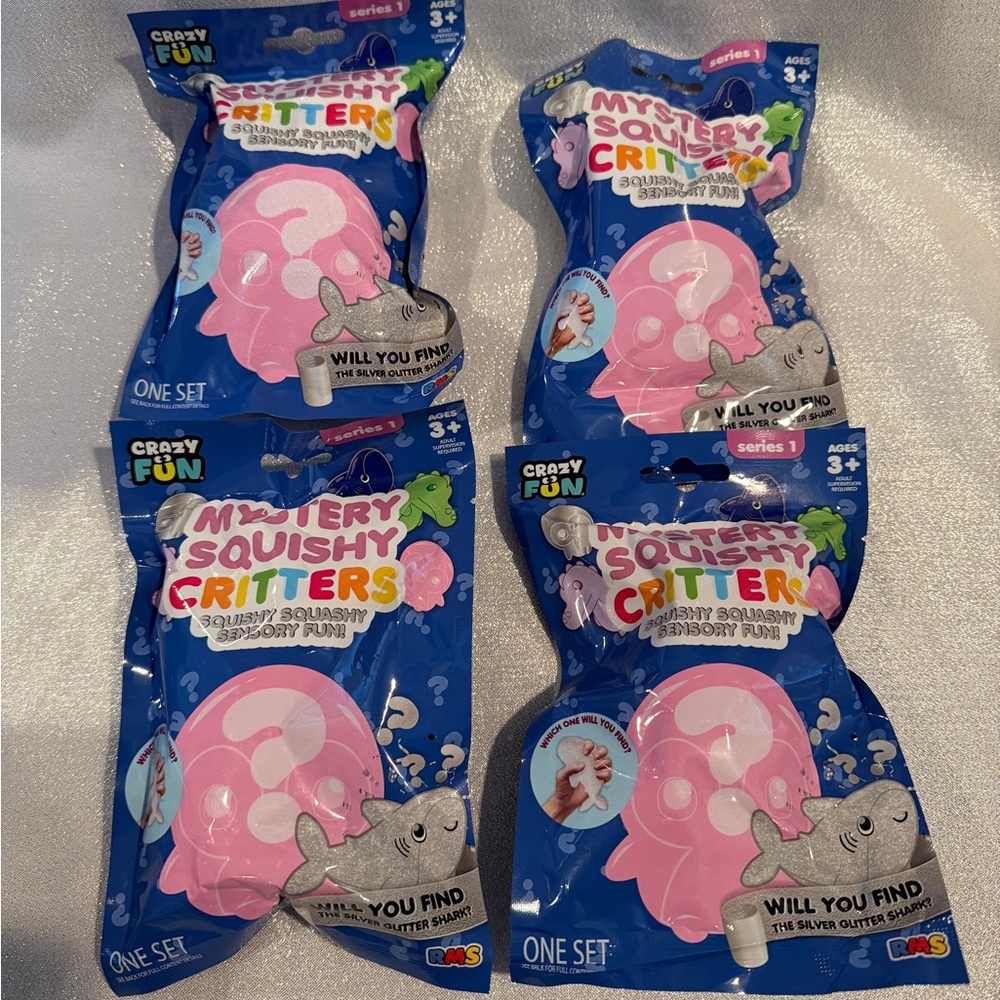 Mystery Squishy Critters 4 packs